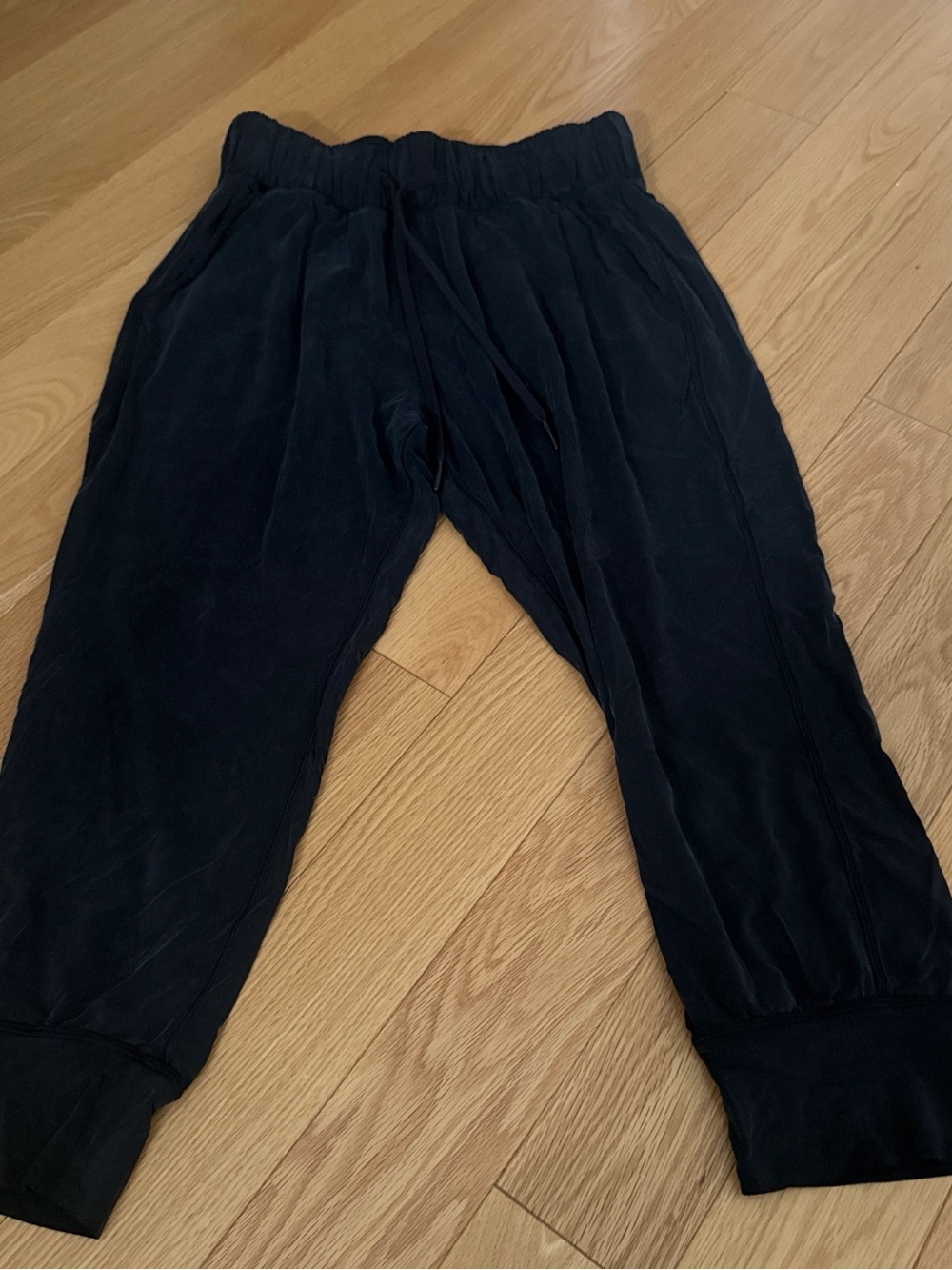 Black Velour like  Jogger Pants lululemon